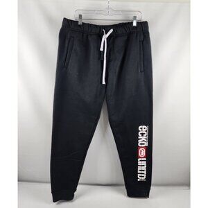 ECKO Unltd Pants Mens Medium Black Spellout Sweatpants (36x30) NWT